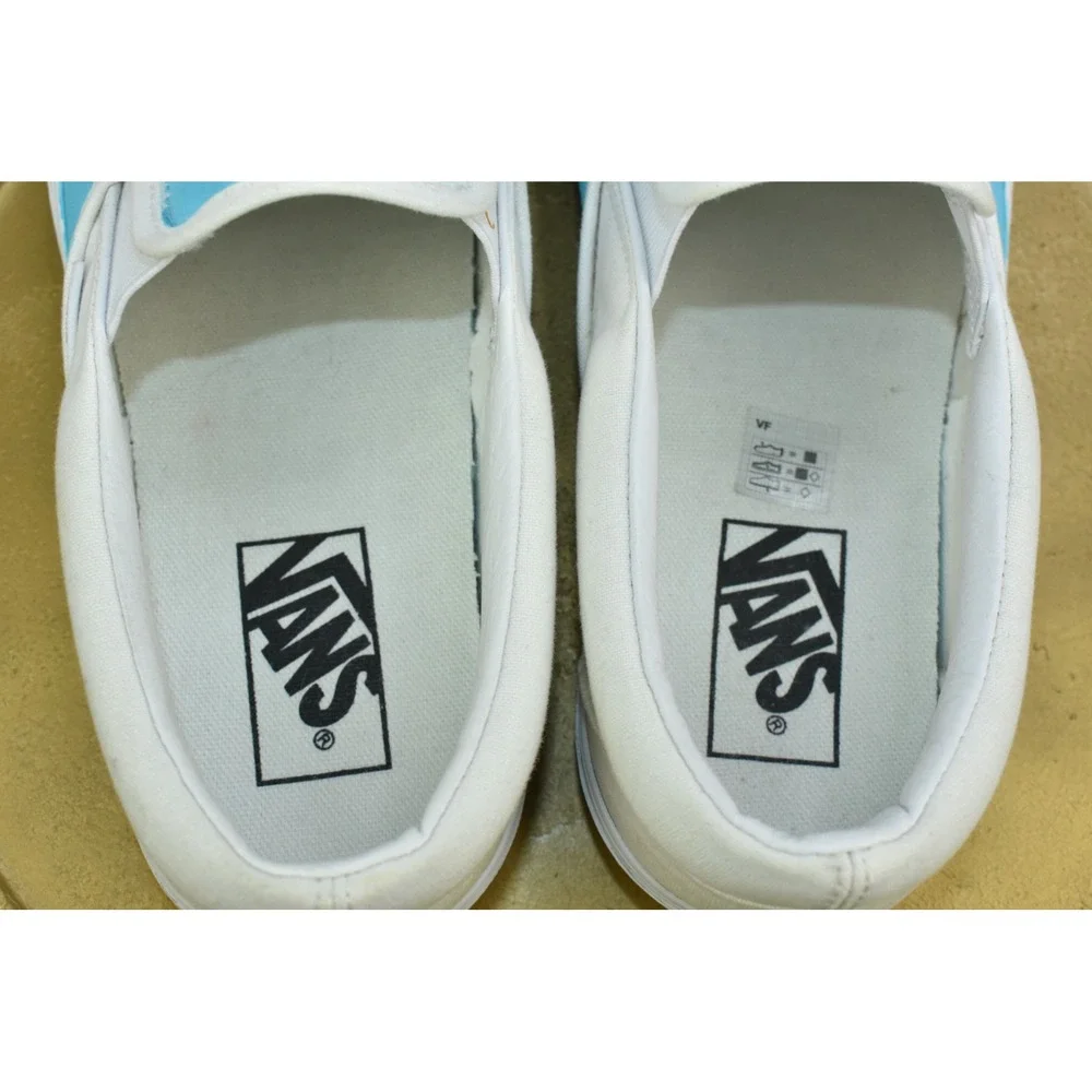 Vans Men Shoes Size 8.5 Custom White Painted Rare SpongeBob & Patrick Slip On